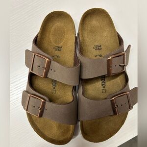 Birkenstock Kids Tan Double-Strap Sandals
